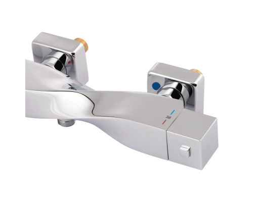 Змішувач для душу Qtap Zkrouceny термостатичний QTZKR40T105C Chrome