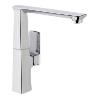 Змішувач для раковини Qtap Lodenice з поворотним виливом високий QTLOD9031102FC Chrome Змішувач для раковини Qtap Lodenice з поворотним виливом високий QTLOD9031102FC Chrome
