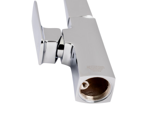 Змішувач для раковини Qtap Lodenice з поворотним виливом високий QTLOD9031102FC Chrome