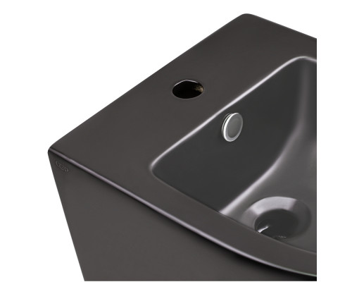 Біде підвісне Qtap Robin 495х370х325 Matt black QT1355046FMB
