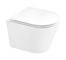 Унітаз підвісний Qtap Scorpio безобідковий з сидінням Soft-close QT1433053ERW