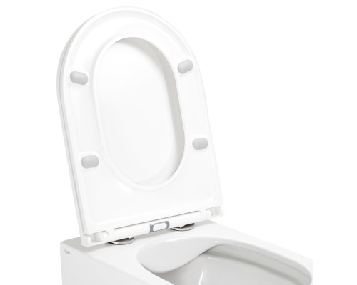 Унітаз підвісний Qtap Scorpio безобідковий з сидінням Soft-close QT1433053ERW