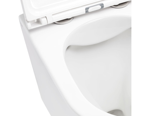 Унітаз підвісний Qtap Scorpio безобідковий з сидінням Soft-close QT1433053ERW