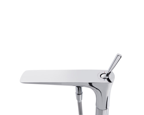 Змішувач для ванни Qtap Podlaha підлоговий (з душовим гарнітуром) QT19103VDC Chrome