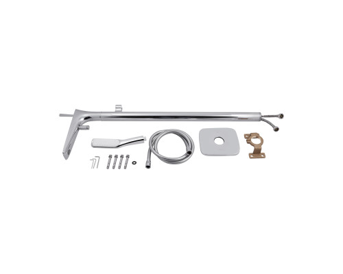 Змішувач для ванни Qtap Podlaha підлоговий (з душовим гарнітуром) QT19103VDC Chrome