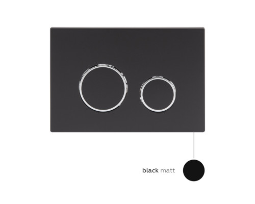 Набір Qtap інсталяція 3 в 1 Nest QT0133M425 з панеллю змиву круглою QT0111M11V1146MB + унітаз з сидінням Tern QT1733052ERMB