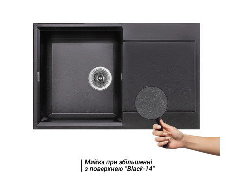 Кухонна мийка Lidz 790x495/230 BLM-14 (LIDZBLM14790495230)