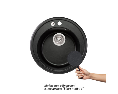Кухонна мийка Lidz D510/200 BLM-14 (LIDZBLM14D510200)