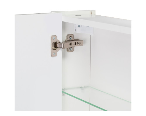 Дзеркальна шафа підвісна Qtap Albatross 700х725х460 White з LED-підсвічуванням QT0177ZP700LW