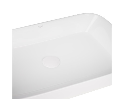 Раковина-чаша Qtap Scorpio 550х390х120 White з донним клапаном QT14112243W