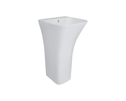 Раковина для підлоги моноблок Qtap Crow 450x435x835 White з донним клапаном QT0511G315W