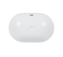 Раковина Qtap Leo 590x400x170 White з донним клапаном QT11114028W