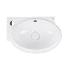 Раковина Qtap Leo 420x280x150 White з донним клапаном QT11115011LW