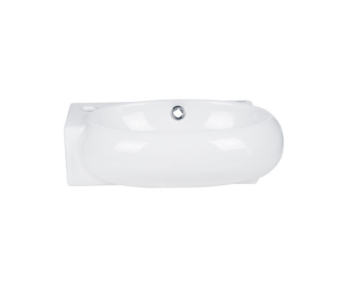 Раковина Qtap Leo 430x290x140 White з донним клапаном QT11115011LW