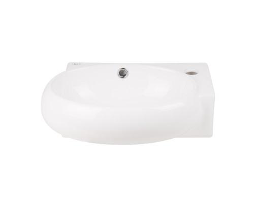 Раковина Qtap Leo 430x290x140 White з донним клапаном QT11115011RW