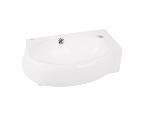 Раковина Qtap Leo 430x290x140 White з донним клапаном QT11115011RW