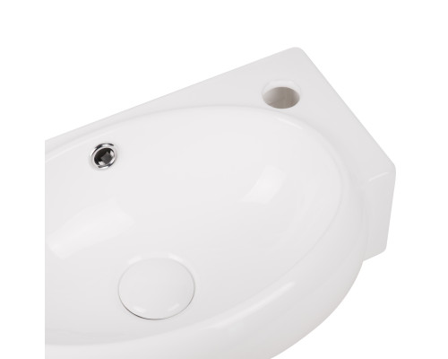Раковина Qtap Leo 430x290x140 White з донним клапаном QT11115011RW