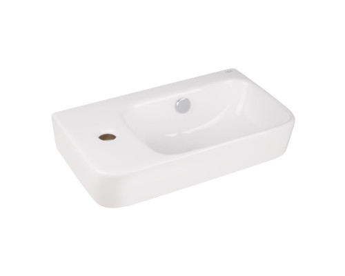 Раковина Qtap Tern 450х260х155 White з донним клапаном QT17115117LW