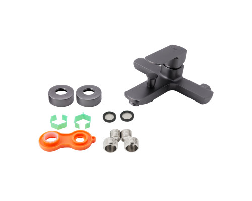 Змішувач для ванни Qtap Lipno QTNH3023101DG Graphite