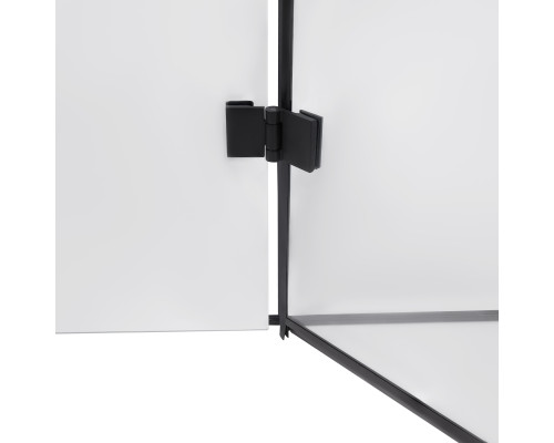Душова кабіна Qtap Capricorn BLA10128RC6 120x80 см, скло Clear 6 мм, покриття CalcLess без піддона