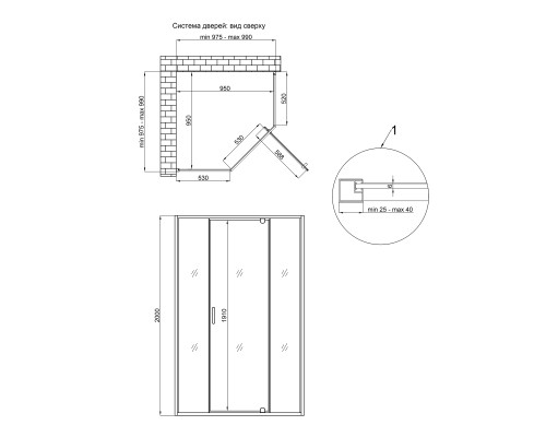 Душова кабіна Qtap Scorpio BLA10115-AC6 100x100 см, скло Clear 6 мм, покриття CalcLess без піддона
