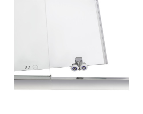 Душові двері в нішу Qtap Taurus CRM209-1.C6 90-100x185 см, скло Clear 6 мм, покриття CalcLess