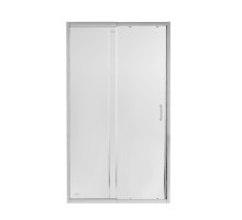 Душові двері в нішу Qtap Taurus CRM201-11.C6 110-120x200 см, скло Clear 6 мм, покриття CalcLess