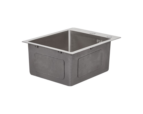 Мийка для кухні інтегрована Lidz Handmade H4050 (LDH4050BRU39258) Brushed Steel 3,0/1,0 мм