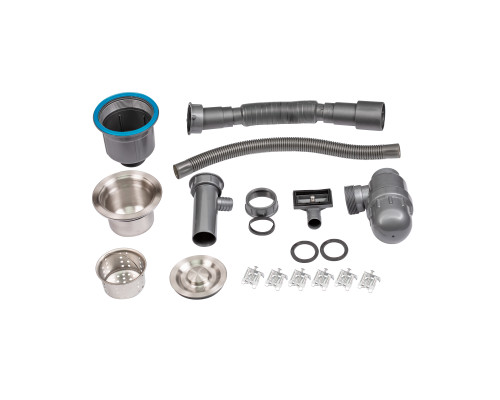 Мийка для кухні інтегрована Lidz Handmade H4050 (LDH4050BRU39258) Brushed Steel 3,0/1,0 мм