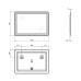 Дзеркало Qtap Swan 1000х700 з LED-підсвічуванням Touch, димер, рег. яскравості QT1678141470100W