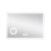 Дзеркало Qtap Crow 1000х700 з LED-підсвічуванням Touch, лінза, цифровий годинник, димер, рег. яскравості QT0578141670100W