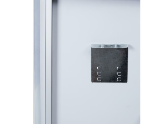 Дзеркало Qtap Crow 1200х700 з LED-підсвічуванням Touch, лінза, цифровий годинник, димер, рег. яскравості QT0578141670120W