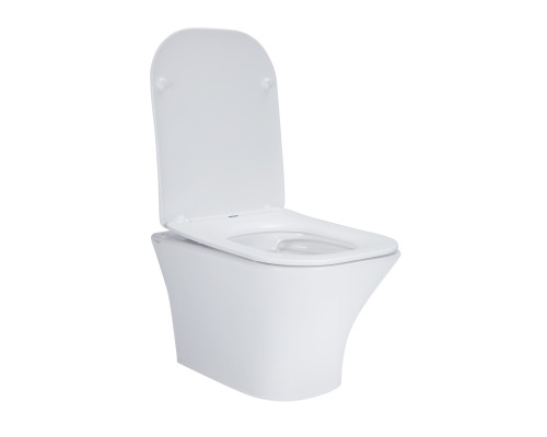 Унітаз підвісний Qtap Presto безобідковий з сідінням Soft-close QT24332615EW