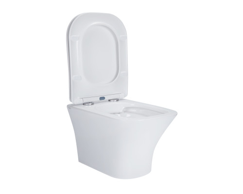Унітаз підвісний Qtap Presto безобідковий з сідінням Soft-close QT24332615EW