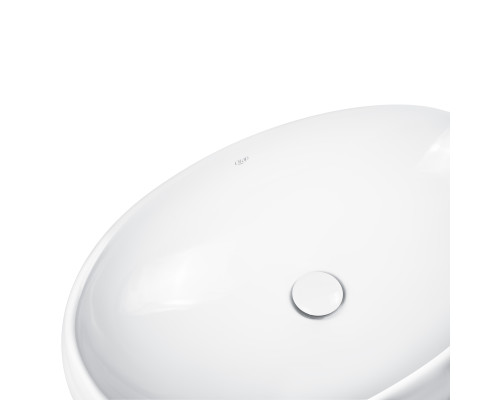 Раковина-чаша Qtap Leo 600х400х155 White з донним клапаном QT11117060GW