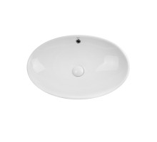 Раковина-чаша Qtap Dove 625х415х150 White з донним клапаном QT06113077W