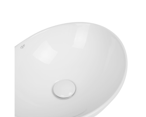 Раковина-чаша Qtap Dove 420x330x150 White з донним клапаном QT06113078W