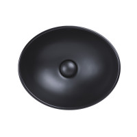 Раковина-чаша Qtap Dove 410х335х145 Matt black з донним клапаном QT063078MBMB Раковина-чаша Qtap Dove 410х335х145 Matt black з донним клапаном QT063078MBMB