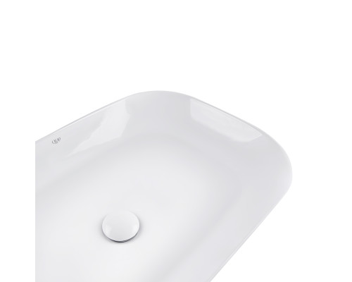 Раковина-чаша Qtap Robin 610x400x145 White з донним клапаном QT13112143PW