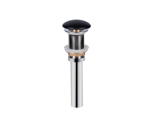Раковина-чаша Qtap Tern 475х370х140 Matt black з донним клапаном QT172074MBMB