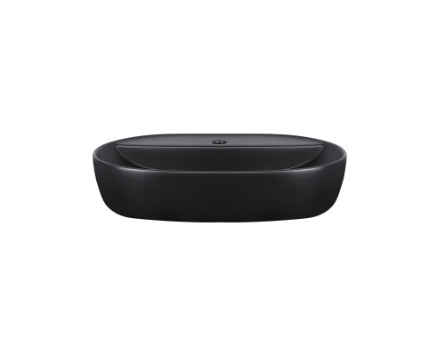 Раковина-чаша Qtap Scorpio 610x400x120 Matt black з донним клапаном QT142203MBMB