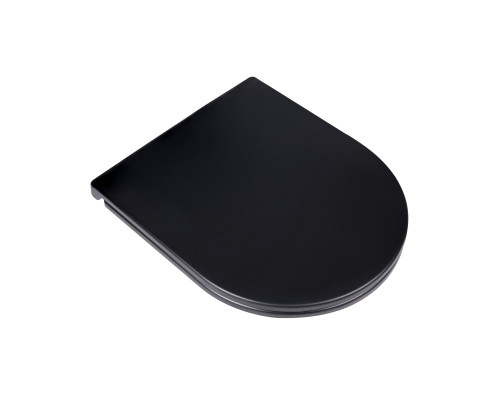 Унітаз підвісний Qtap Virgo безобідковий з сидінням Soft-close QT1833051ERMB