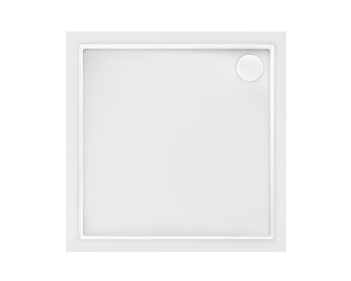 Душовий піддон Qtap Tern 301112 100x100x12 см + сифон