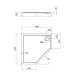 Душовий піддон Qtap Diamond 301112 100x100x12 см + сифон