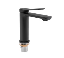 Змішувач для раковини Qtap Slavonice QTSLA1042103B Black Matt