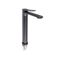 Змішувач для раковини Qtap Slavonice високий QTSLA1042H103B Black Matt