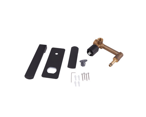 Змішувач для раковини Qtap Slavonice прихованого монтажу QTSLA3040103DB Black Matt