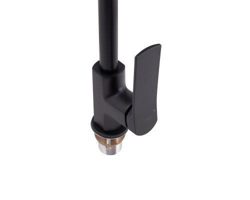 Змішувач для кухні Qtap Slavonice QTSLA9042103UB Black Matt