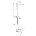 Змішувач для раковини Qtap Matice високий 1063H103C Chrome