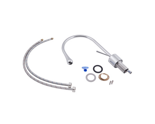 Змішувач для раковини Qtap Virgo з поворотним виливом QTVIR1066103C Chrome
